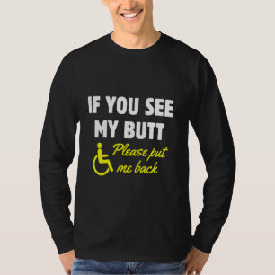 車いすユーモア障害切断Tr Tシャツ
