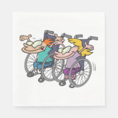 車いすレース紙ナプキンス スタンダードランチョンナプキン (正面)