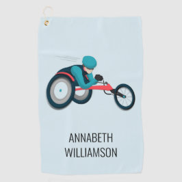 車いすレース ゴルフタオル