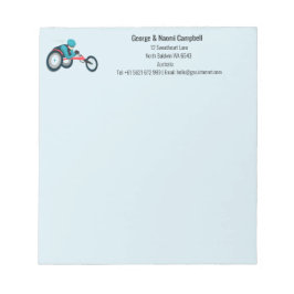 車いすレース ノートパッド