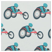 車いすレース ファブリック (クローズアップ)