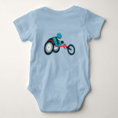 車いすレース ベビーボディスーツ (裏面)