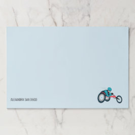 車いすレース ペーパーパッド