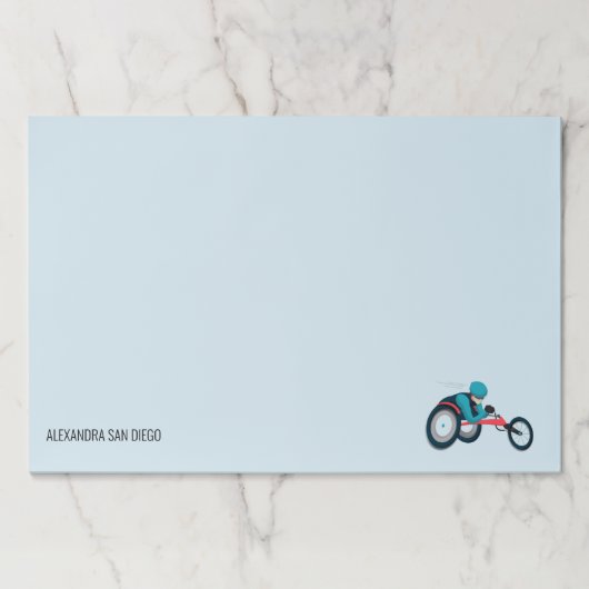 車いすレース ペーパーパッド (正面)