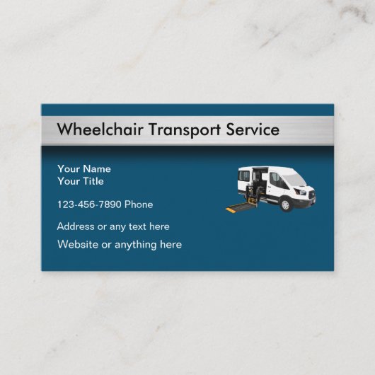 車いす交通事業名刺 名刺 (正面)