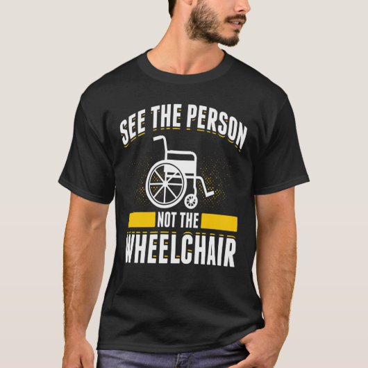 車いす使用者の障害者のための対麻痺 Tシャツ (正面)