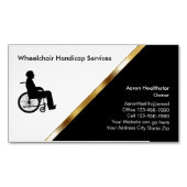 車いす医療用名刺マグネット マグネット名刺 (正面)