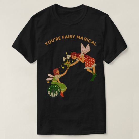 車いす妖精の魔法少女 Tシャツ (デザイン正面)