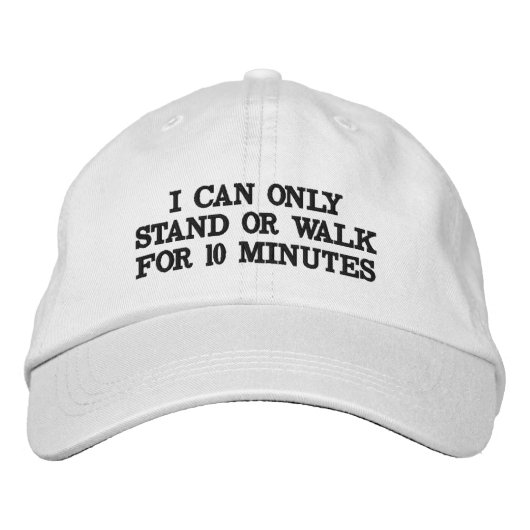 車いす帽子を使う理由 刺繍入りキャップ (正面)