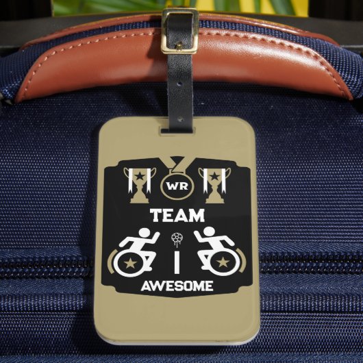 車いす用の壁掛けスポーツウェア ラゲッジタグ (正面インサイチュ2)
