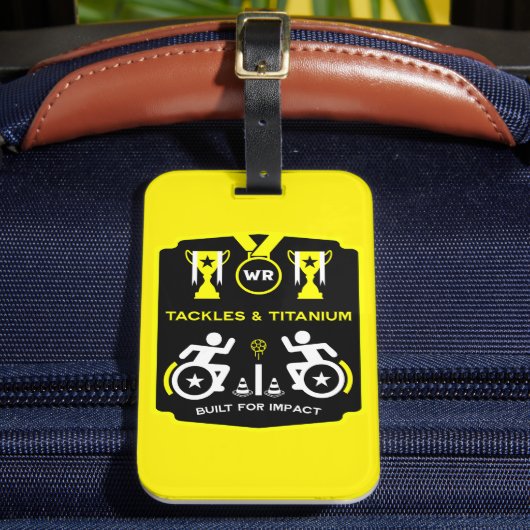 車いす用の壁掛けスポーツウェア ラゲッジタグ (正面インサイチュ2)