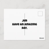 車いす誕生日に茶色のクマを自然 ポストカード (裏面)