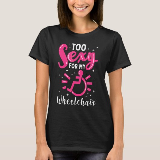 車いす障害少女レッグアンプティー Tシャツ (正面)