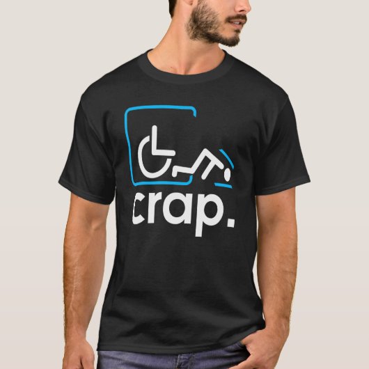 車いす障害障害認識度 Tシャツ (正面)