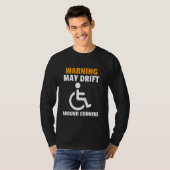 車おもしろいいすユーモア障害者 Tシャツ (正面フル)