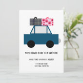 車おもしろいの新しいホーム移動フラットアナウンスメントカード 案内状 (スタンド正面)