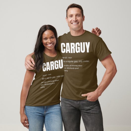 車おもしろいの男ギフトカーガイ定義 Tシャツ (ユニセックス)