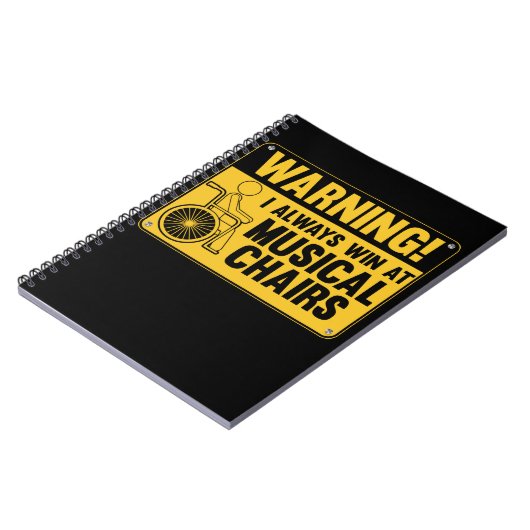 車おもしろいイスミュージカル椅子ユーモア ノートブック (左側)