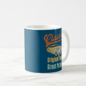 車おもしろい好き向けクラシック誕生日デザイン コーヒーマグカップ (正面右)