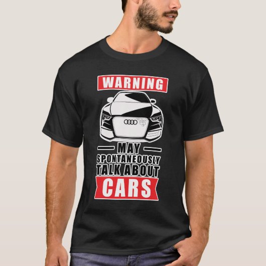 車おもしろい引用文 Tシャツ (正面)