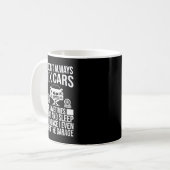車おもしろい整備士デザイン車男性へ両メカ コーヒーマグカップ (正面左)