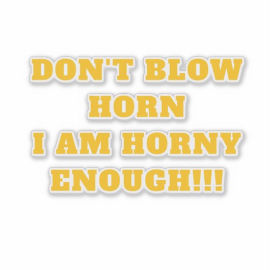 車おもしろい シール (正面)