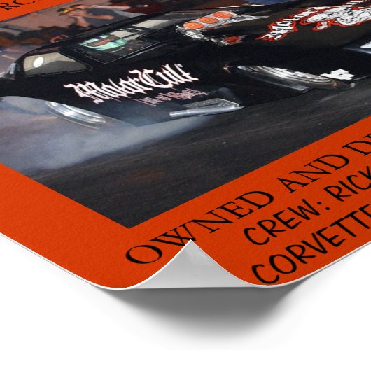 車おもしろい ポスター (角)