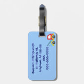 車およびトラックの荷物のラベル(個人化して下さい) ラゲッジタグ (裏面縦)