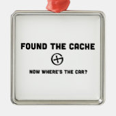 車があるところで隠し場所を今見つけましたか。 メタルオーナメント (正面)