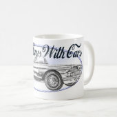 車が付いているまだ演劇 コーヒーマグカップ (正面右)
