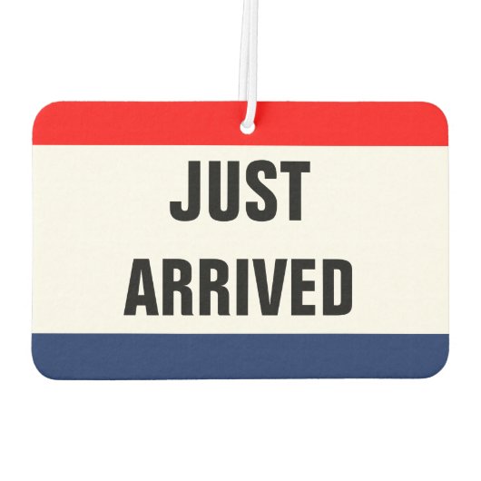 車が到着したプロモーションサイネージのカスタマイズ カーエアーフレッシュナー (裏面)