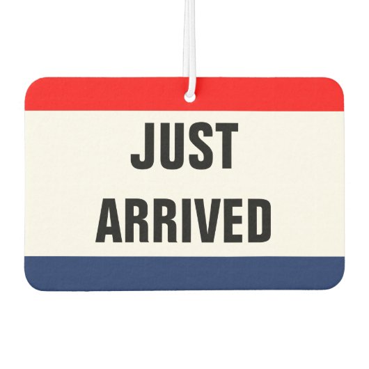 車が到着したプロモーションサイネージのカスタマイズ カーエアーフレッシュナー (正面)