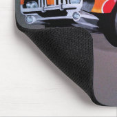 車が壁を突き抜ける マウスパッド (コーナー)