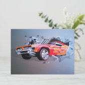 車が壁を突き抜ける 招待状 (スタンド正面)