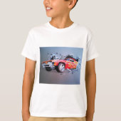 車が壁を突き抜ける Tシャツ (正面)
