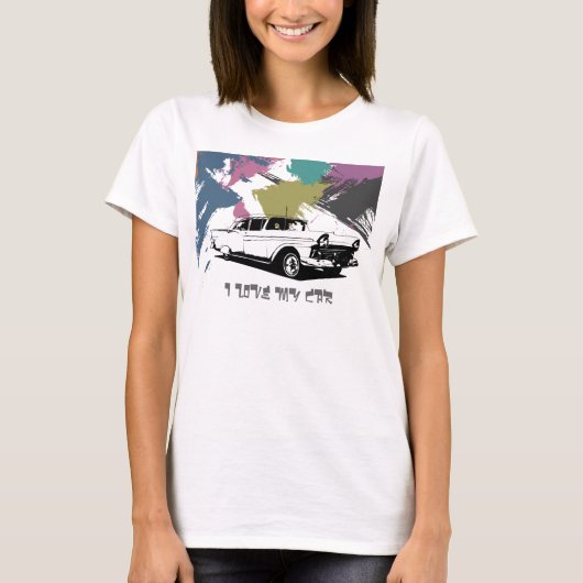 車が大好き Tシャツ (正面)