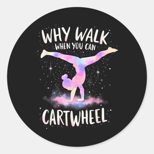 車で体操選手の女の子を体操できる時に歩く理由 ラウンドシール (正面)