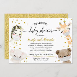 車で行けるベビーシャワー 招待状