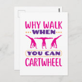 車で走れるときに歩く理由 ポストカード (正面/裏面)