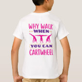 車で走れるときに歩く理由 Tシャツ (裏面)