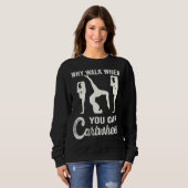 車で転倒する女の子Gyが歩く理由 スウェットシャツ (正面フル)