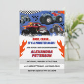 車とトラックベビー妊娠ブーム事故 招待状 (スタンド正面)