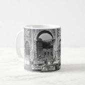 車と古代のモニュメントRome Italyvintage, ital コーヒーマグカップ (正面左)