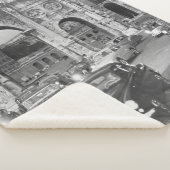 車と古代のモニュメントRome Italyvintage, ital シェルパブランケット (3/4)