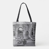 車と古代のモニュメントRome Italyvintage, ital トートバッグ (裏面)