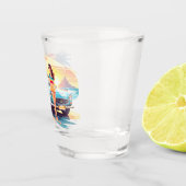 車と夢の自然の女の子 ショットグラス (右)