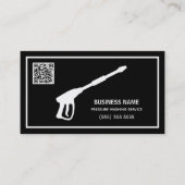 車と家のパワーウォッシュスキャンQR 名刺 (正面)