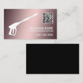 車と家のパワーウォッシュQRコード 名刺 (正面/裏面)