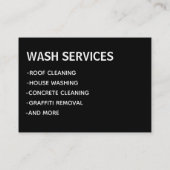 車と家のパワーウォッシュQRコード 名刺 (裏面)