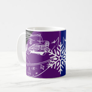 車と木 コーヒーマグカップ
